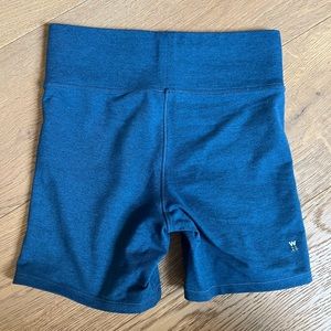 We Over Me High Waisted Blue Bike Shorts